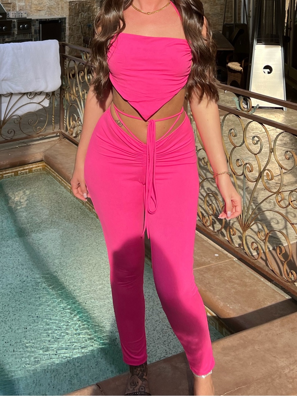 Pink matching set